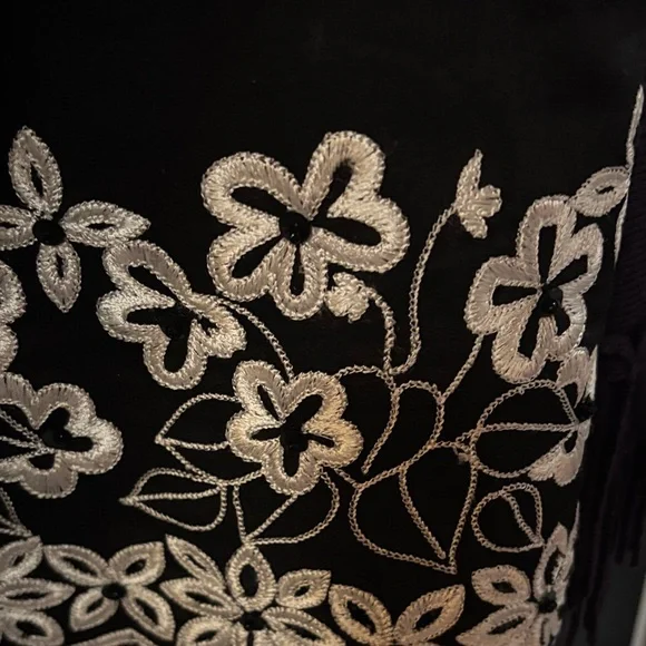 Etcetera Black and White Striped Pencil Skirt - Picture 4 of 6